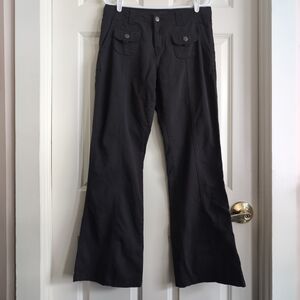 Y2K-style low-rise canvas utility pants with front cargo sailor pockets in washe